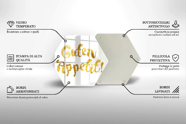 Cache plaque de cuisson L'inscription Guten Appetit!