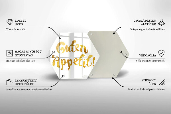 Cache plaque de cuisson L'inscription Guten Appetit!