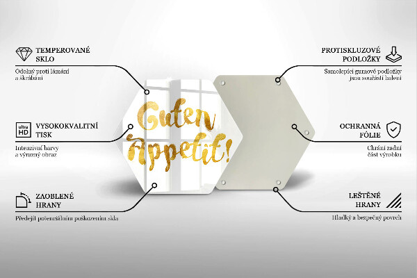 Cache plaque de cuisson L'inscription Guten Appetit!