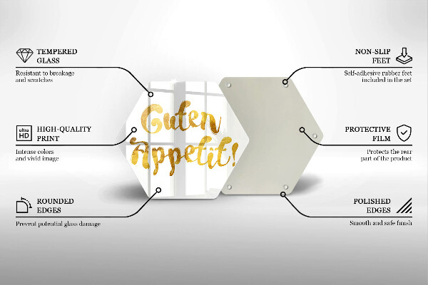 Cache plaque de cuisson L'inscription Guten Appetit!