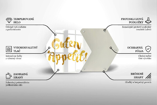 Cache plaque de cuisson L'inscription Guten Appetit!