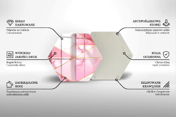 Cache plaque de cuisson Marbre géométrique