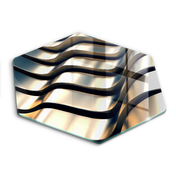 Cache plaque de cuisson Formes métalliques 3D