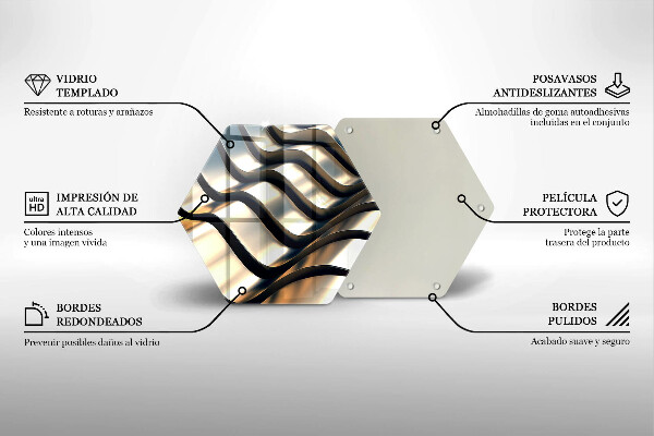 Cache plaque de cuisson Formes métalliques 3D