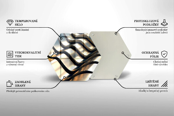 Cache plaque de cuisson Formes métalliques 3D