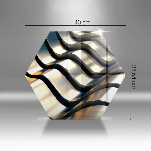 Cache plaque de cuisson Formes métalliques 3D