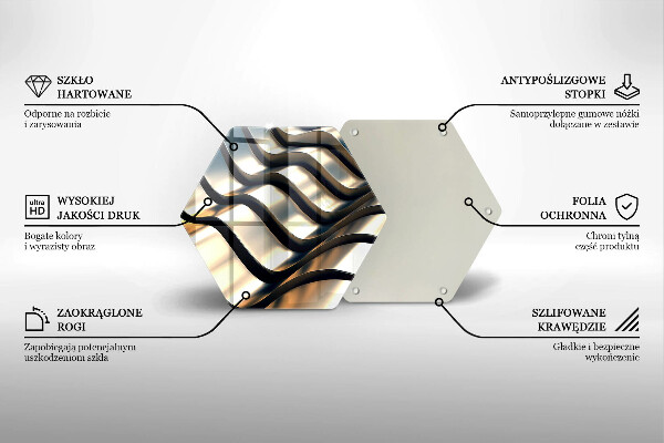Cache plaque de cuisson Formes métalliques 3D