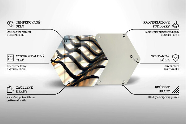 Cache plaque de cuisson Formes métalliques 3D