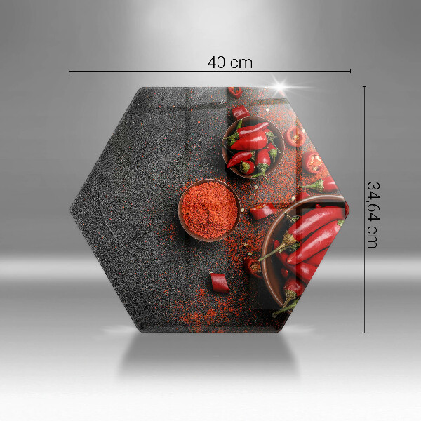 Cache plaque de cuisson Piments rouges