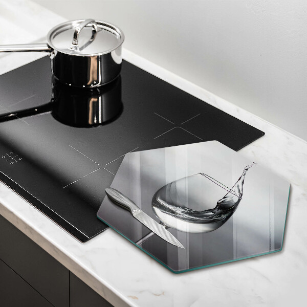 Protection plaque induction Un verre d'eau