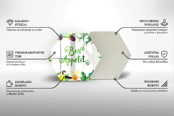 Protection plaque induction Inscription Bon Appetit