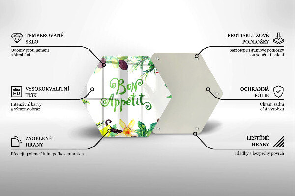 Protection plaque induction Inscription Bon Appetit