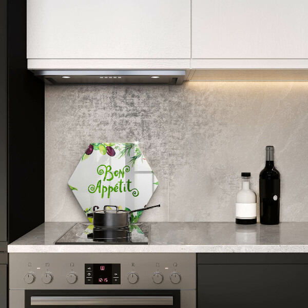 Protection plaque induction Inscription Bon Appetit