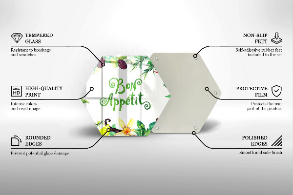 Protection plaque induction Inscription Bon Appetit