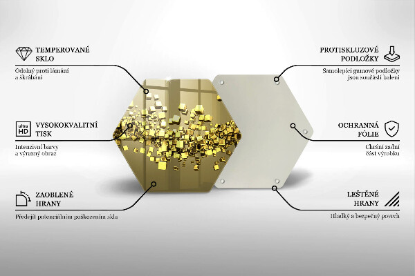 Cache plaque de cuisson Géométrie 3D abstraite