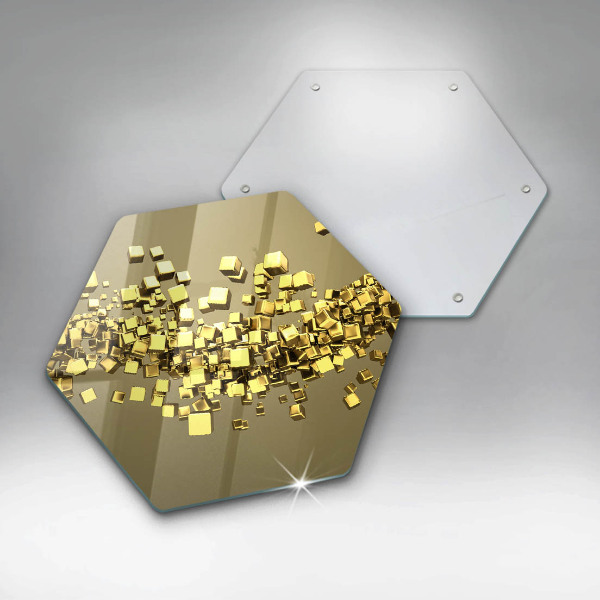 Cache plaque de cuisson Géométrie 3D abstraite