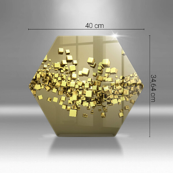 Cache plaque de cuisson Géométrie 3D abstraite