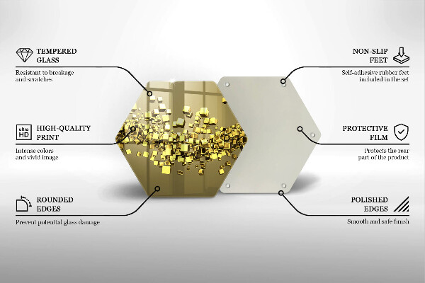 Cache plaque de cuisson Géométrie 3D abstraite