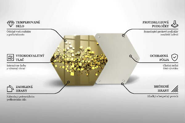 Cache plaque de cuisson Géométrie 3D abstraite