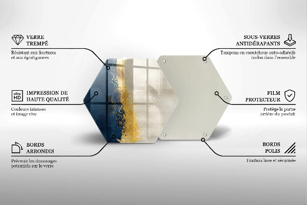 Cache plaque de cuisson Abstraction de l'or