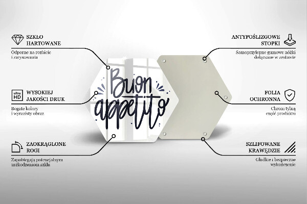 Protection plaque induction Inscription Bon appétit