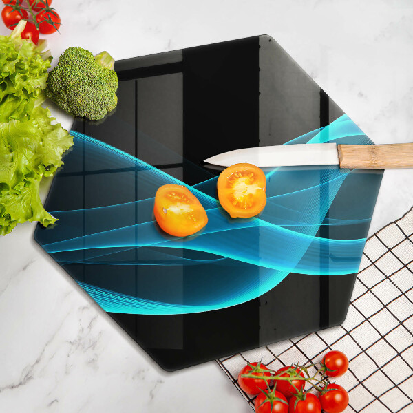 Protection plaque induction Abstraction bleue