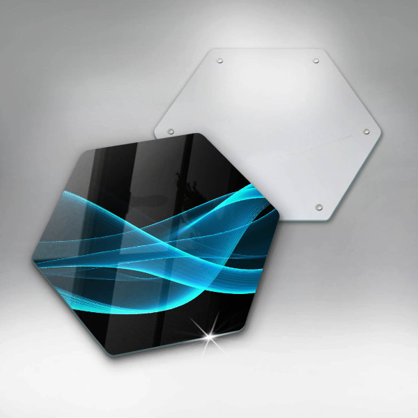 Protection plaque induction Abstraction bleue