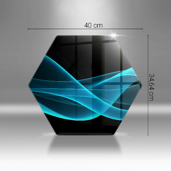 Protection plaque induction Abstraction bleue