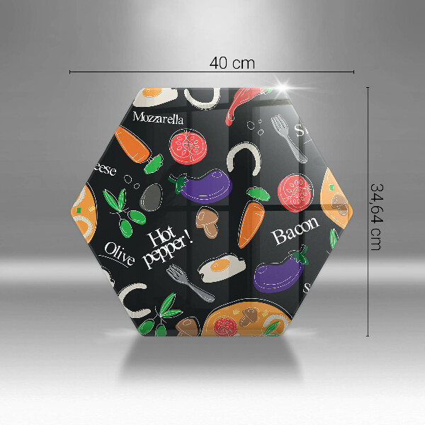 Cache plaque de cuisson Illustration de la nourriture