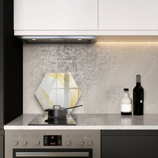 Cache plaque de cuisson Abstraction dorée