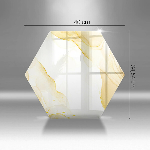 Cache plaque de cuisson Abstraction dorée