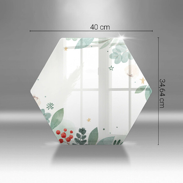 Cache plaque de cuisson Feuilles d'aquarelle