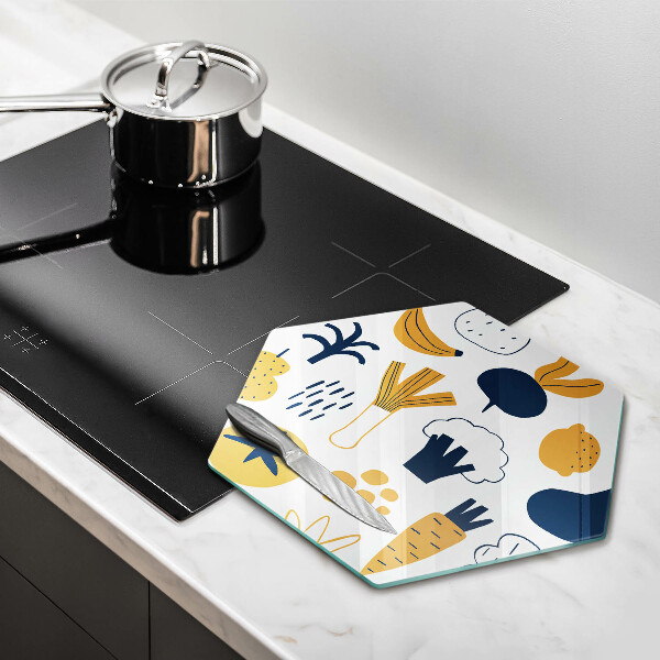 Cache plaque de cuisson Illustration de la nourriture