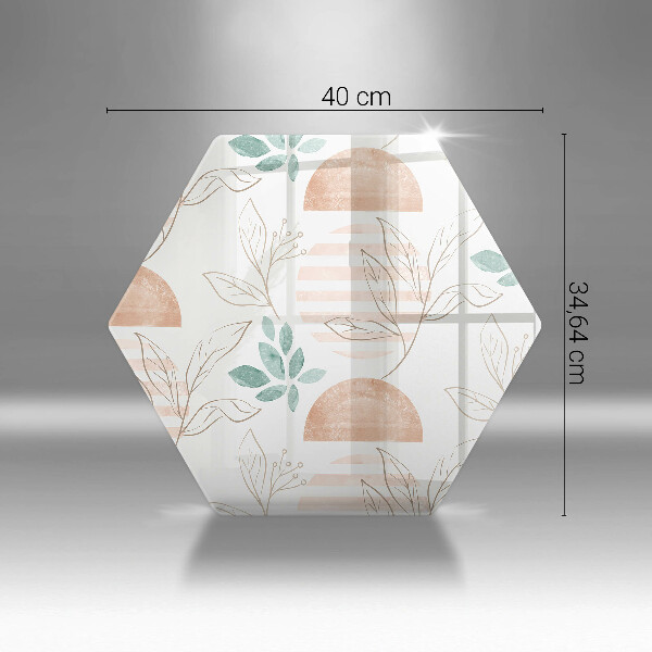 Cache plaque de cuisson Modèle de feuilles de bohème