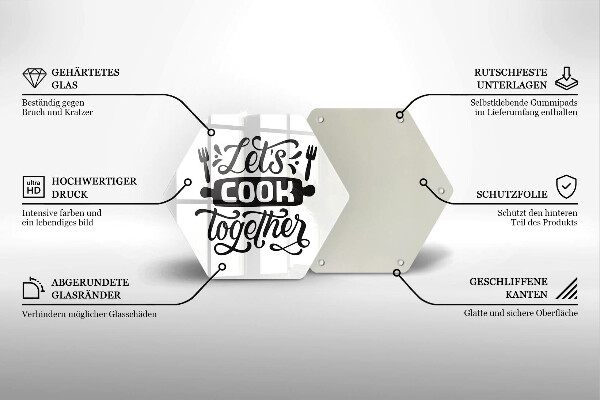 Cache plaque de cuisson Let's cook together