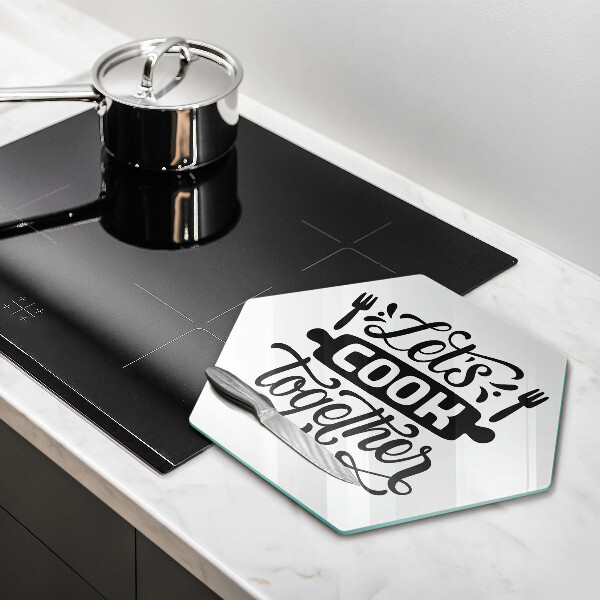 Cache plaque de cuisson Let's cook together