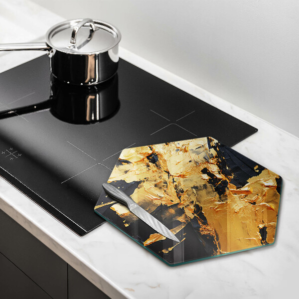 Protège plaque de cuisson Texture de peinture élégante