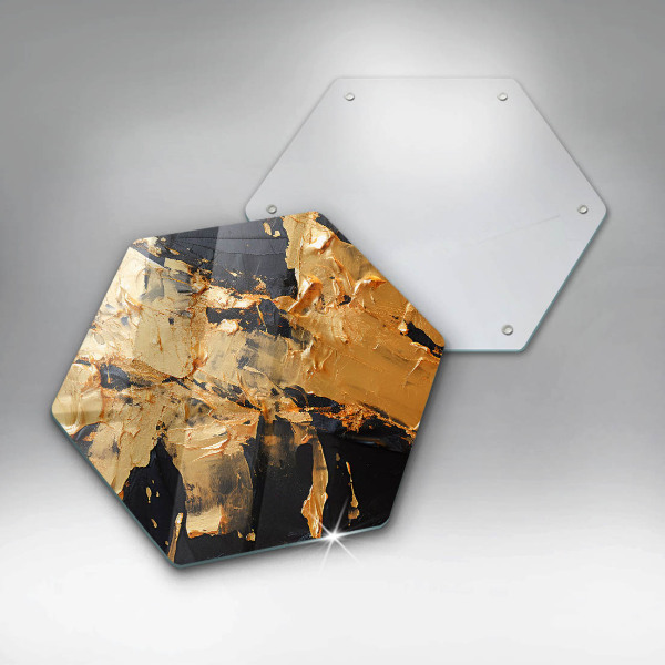 Protège plaque de cuisson Texture de peinture élégante