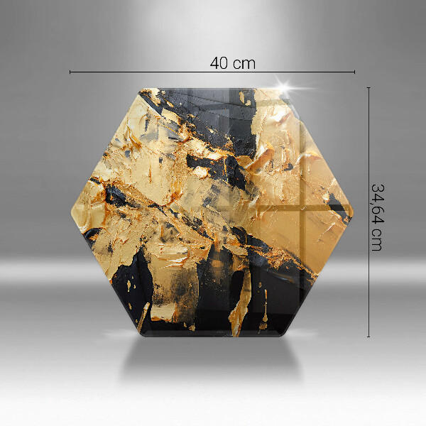 Protège plaque de cuisson Texture de peinture élégante