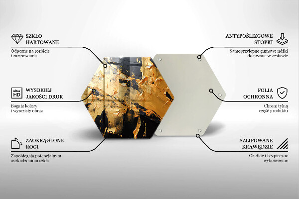 Protège plaque de cuisson Texture de peinture élégante