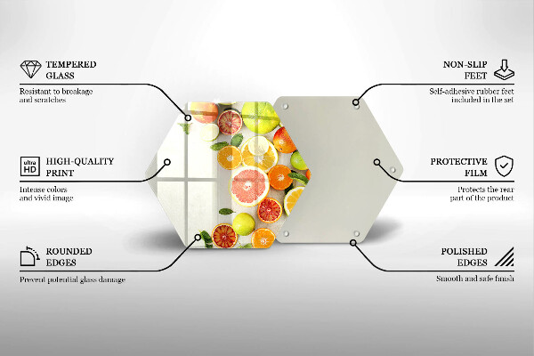 Protège plaque de cuisson Les agrumes