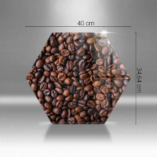 Protège plaque de cuisson Grains de café