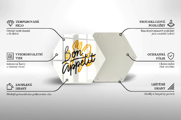 Protège plaque de cuisson Inscription Bon Appetit