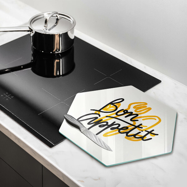 Protège plaque de cuisson Inscription Bon Appetit