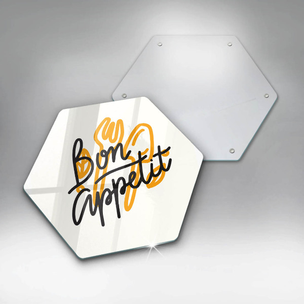 Protège plaque de cuisson Inscription Bon Appetit