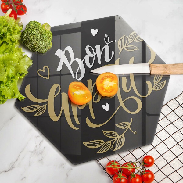 Protège plaque de cuisson Inscription Bon Appetit