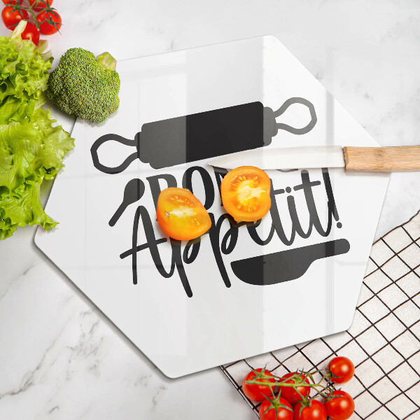 Protège plaque de cuisson Inscription Bon Appetit