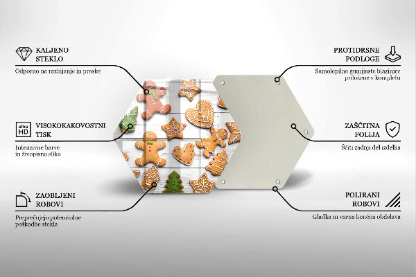 Protège plaque de cuisson Pain d'épice de Noël