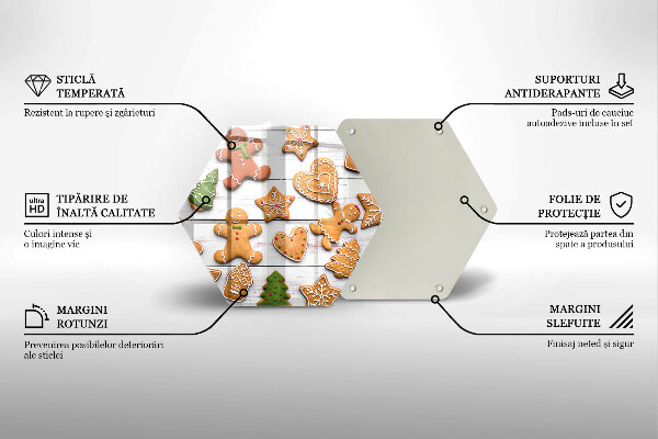 Protège plaque de cuisson Pain d'épice de Noël