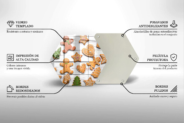 Protège plaque de cuisson Pain d'épice de Noël